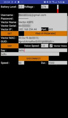 Vector CTRL android App screenshot 2